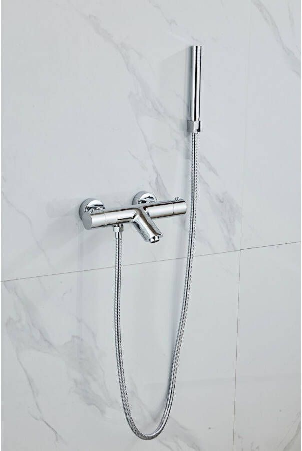 Aqua Splash Opbouw Badkraan Boss & Wessing Talpa met Handdoucheset Messing Chroom