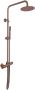 Aqua Splash Opbouw Regendouche Set Colorato Thermostatisch Hoofddouche 20 cm Rond Geborsteld Koper - Thumbnail 2