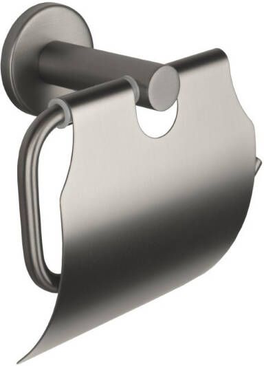 Aqua Splash Toiletrolhouder Colorato Met Klep Gunmetal
