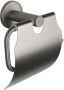 Aqua Splash Toiletrolhouder Colorato Met Klep Gunmetal - Thumbnail 1
