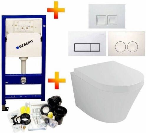 Aqua Splash UP100 Toiletset 02 Vesta Met Delta Drukplaat