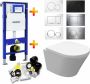 Wiesbaden Geberit UP320 Toiletset set18 Vesta Junior Rimless 47 cm met Sigma drukplaat - Thumbnail 2