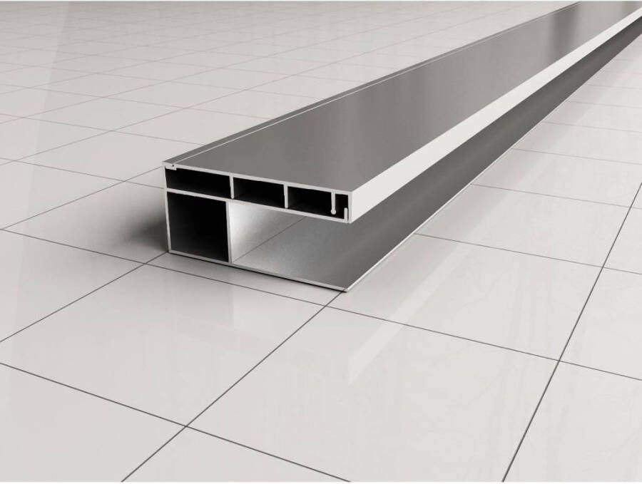 Aqua Splash Verbredingsprofiel Voor Douchewand Aluminium 3X200 Of 202 cm 200 cm