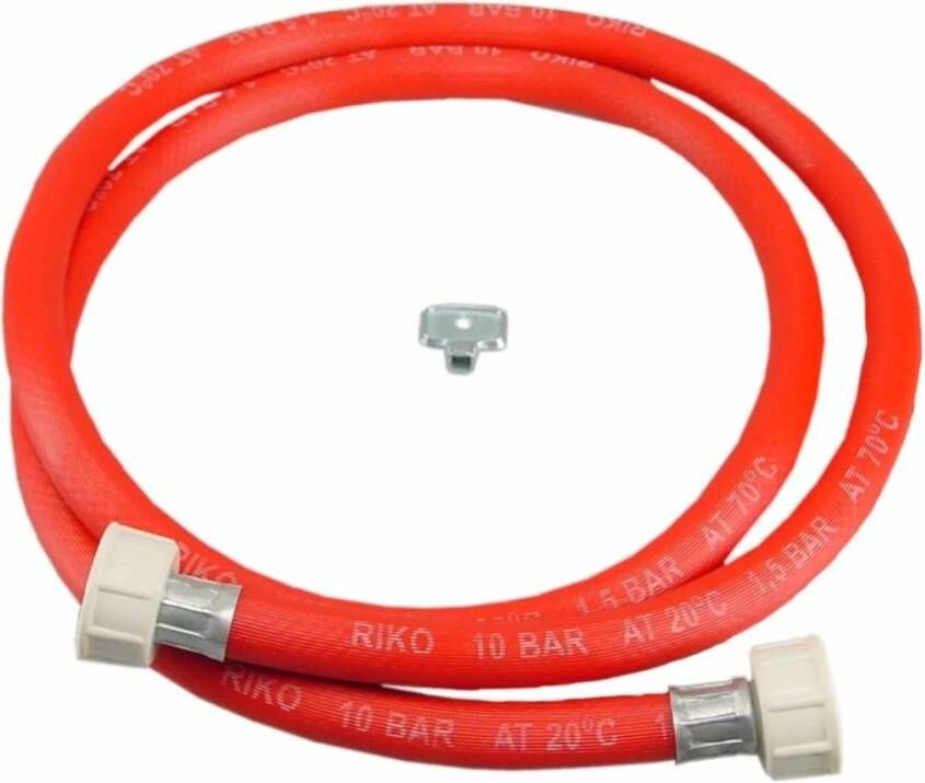 Aqua Splash Vulslangset rood + 3 4 wartels recht compleet 500 cm.