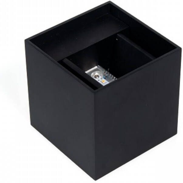 Aqua Splash Wandlamp met LED-Verlichting NJOY Cube Zwart 6 Watt