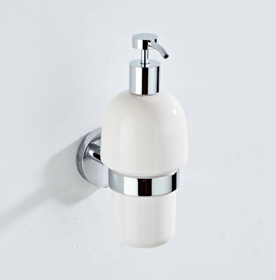 Aqua Splash Zeepdispenser Boss & Wessing Talpa Wit Keramiek en Chroom