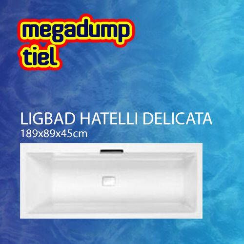 Aqua Viva Ligbad Hatelli Delicata 180X80X45 cm Wit