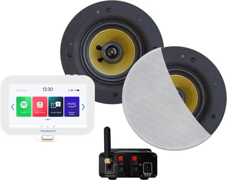 Aquasound Music Center N-Joy Controller + Versterker + Move Speakerset