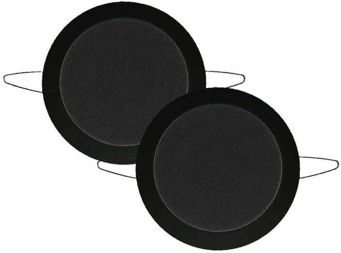 Aquasound Twist speakerset spatwaterdicht 45 watt kleur zwart (afm. 135 x 43 mm) spktwist135-z