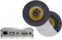 Aquasound WiFi Audio wifi-audiosysteem (airplay dlna) 30 watt incl rumba speakers wit (116 mm) . 230v 12v lan wlan WMA30-RW - Thumbnail 2