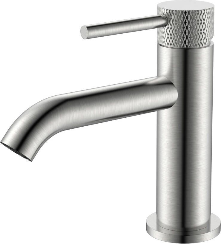 Boss & Wessing Fonteinkraan BWS Ridged 1 2" Geborsteld Staal