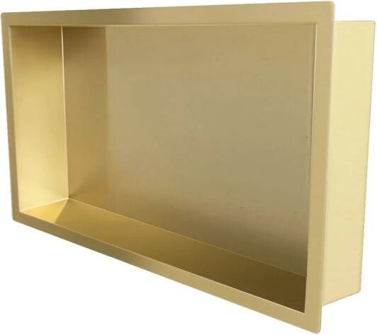 Aquasplash Inbouwnis Incorporado 30x60x10 cm Geborsteld Messing Goud