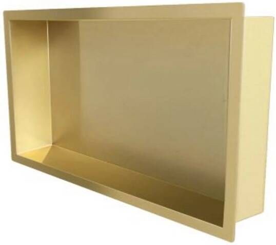 Aquasplash Inbouwnis Incorporado 30x60x7 cm Geborsteld Messing Goud