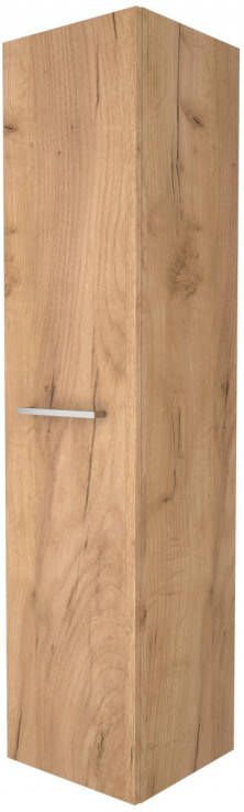 Boss & Wessing Kolomkast BWS Salt 35x35x150cm 1 Deur Met Greep (Kleurkeuze) Whisky Oak