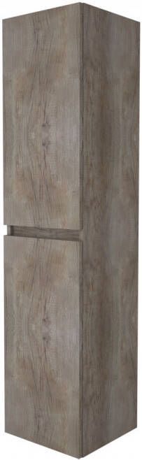 Boss & Wessing Kolomkast BWS Salt 35x35x150cm 2 Deuren Greeploos Scotch Oak