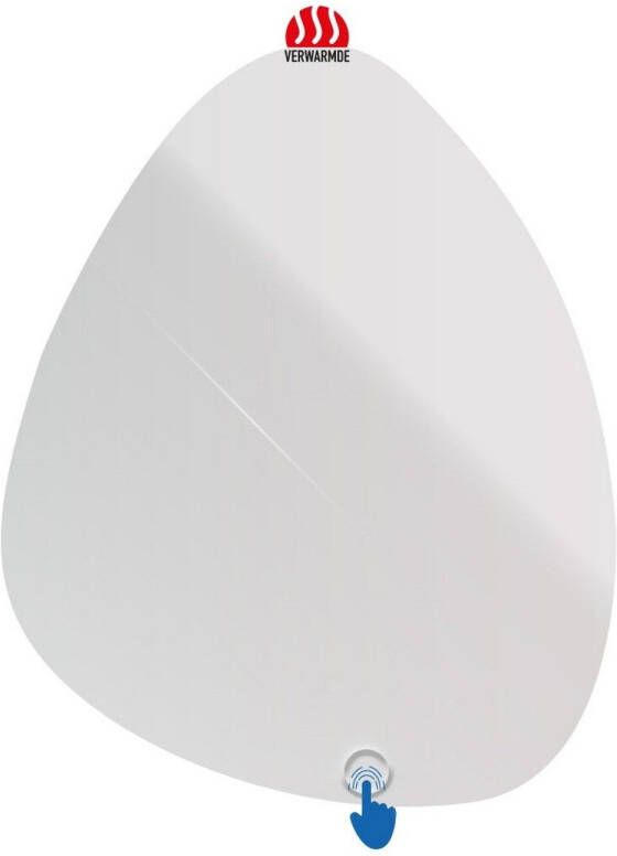 Aquasplash Ovale LED Spiegel Colorato 80x60 cm Met Anticondens