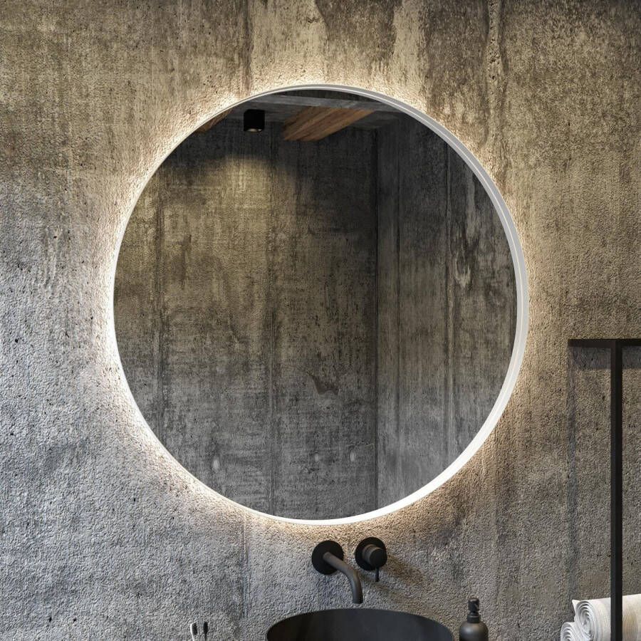 Boss & Wessing Spiegel BWS Star Rond met LED Mat Wit (alle maten)