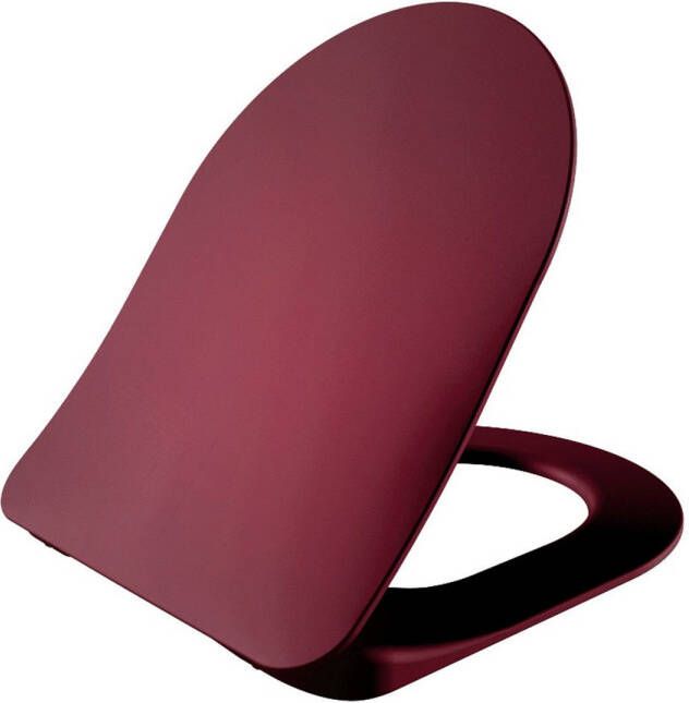 Boss & Wessing Toiletzitting BWS Met Inox Scharnieren Softclose Berry