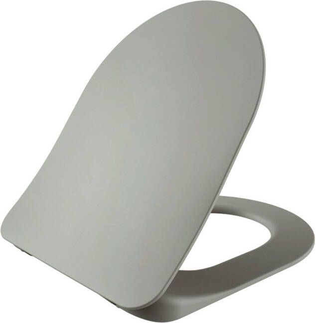 Boss & Wessing Toiletzitting BWS Met Inox Scharnieren Softclose Koel Grijs