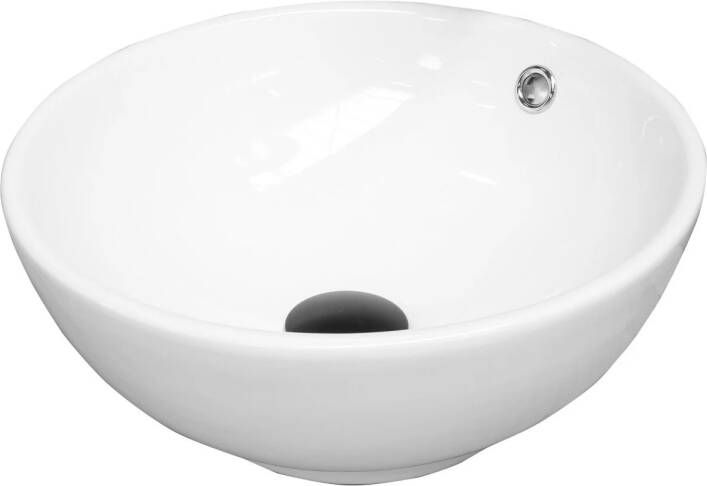 Boss & Wessing Waskom BWS Salt 40cm Rond Porselein Wit