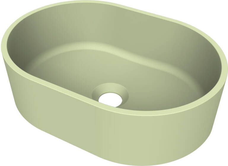 Arcqua Case waskom ovaal 40x28cm mat pastel groen WAS709134