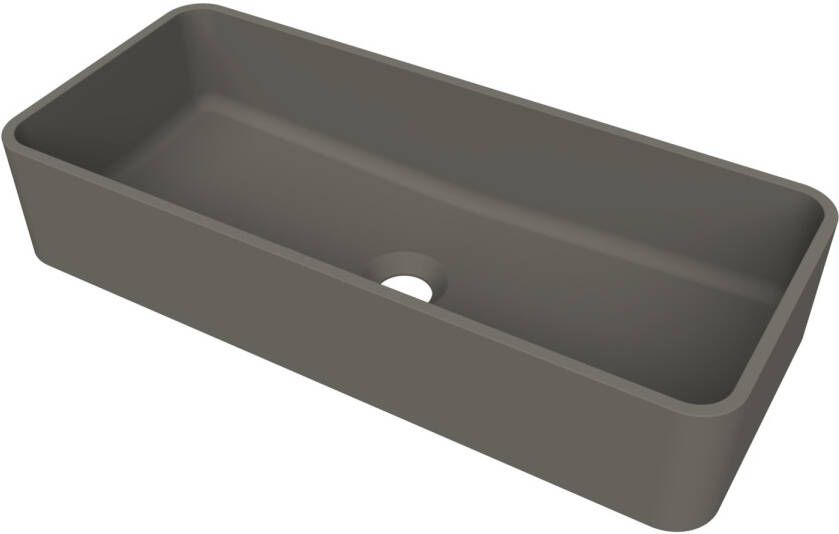 Arcqua Case waskom rechthoek 60x26cm mat quartz grijs WAS652027