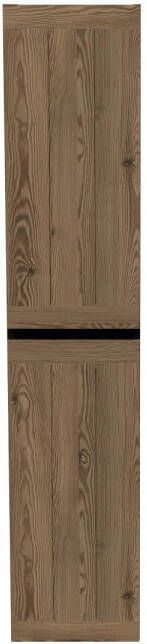 Arcqua Nature kolomkast 170x35x35cm met softclose Greeploos 2 deuren eiken mat zwart KOL178841 - Foto 2