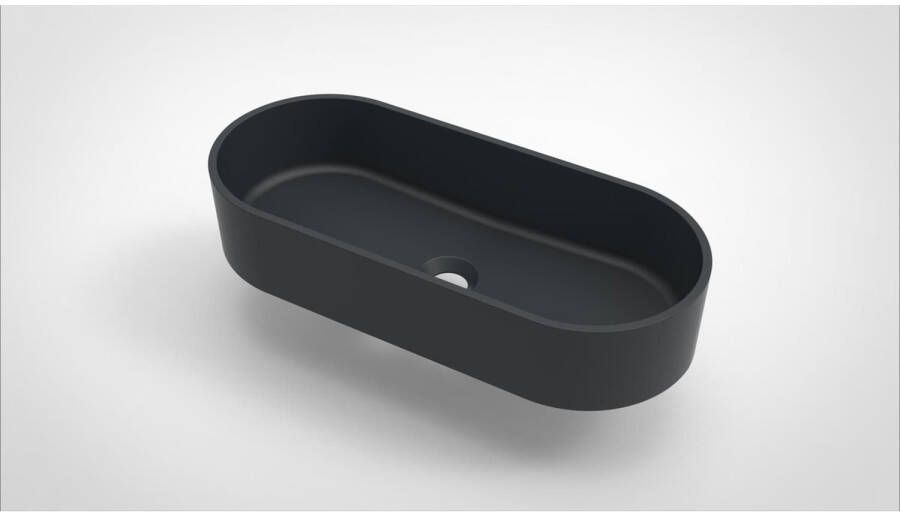 Arcqua Case waskom ovaal 60x26cm mat antraciet WAS462260