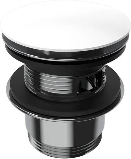 Arcqua Pop-up Waste Bad 1-1 2 Met Overloop Glans Wit