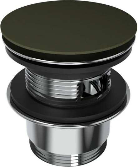 Arcqua Pop Up Waste Bad 1 2 Met Overloop Mat Groen