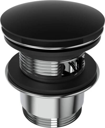 Arcqua Pop Up Waste Bad 1 2 Met Overloop Mat Zwart