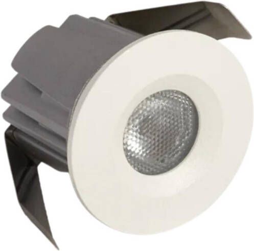 Bellezza Bagno Inbouw Led-Spot Simon IP44 3000 Kelvin 4 2x3 6x3 6 cm XPE Mat Wit