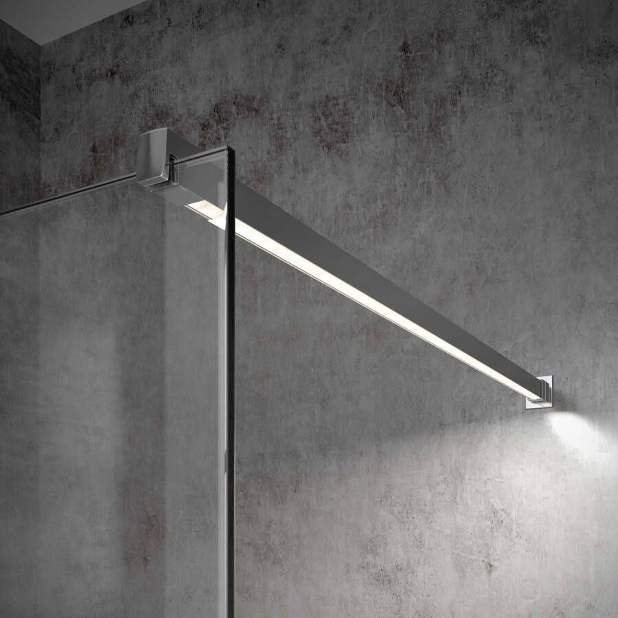 Bellezza Bagno StabiLight stabilisatiestang 100cm met afstandsbediening Chroom SL202101