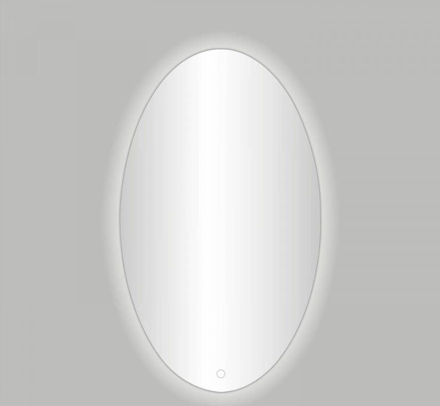 Best Design Divo spiegel ovaal 60x80cm inclusief LED verlichting met touchscreen schakelaar 4010180