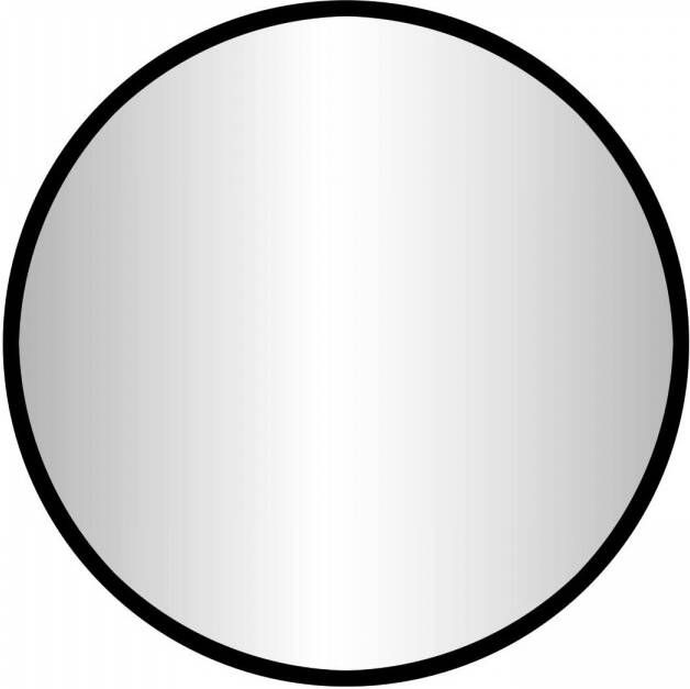Best Design Badkamerspiegel Goslar Nero 100x100 cm Rond Mat Zwart