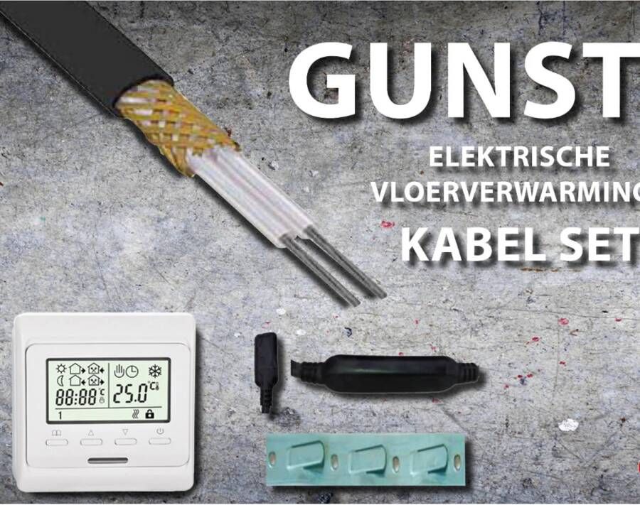 Best Design Best-Design "Gunstig" Vloerverwarmings Kabel Set 39 3 Mtr 780 Watt (7 8 m2)