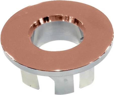 Best Design Best-Design "Lyon" Glans-Rose-Goud Inzet overloop Ring (open) Tbv.Wastafel Kom