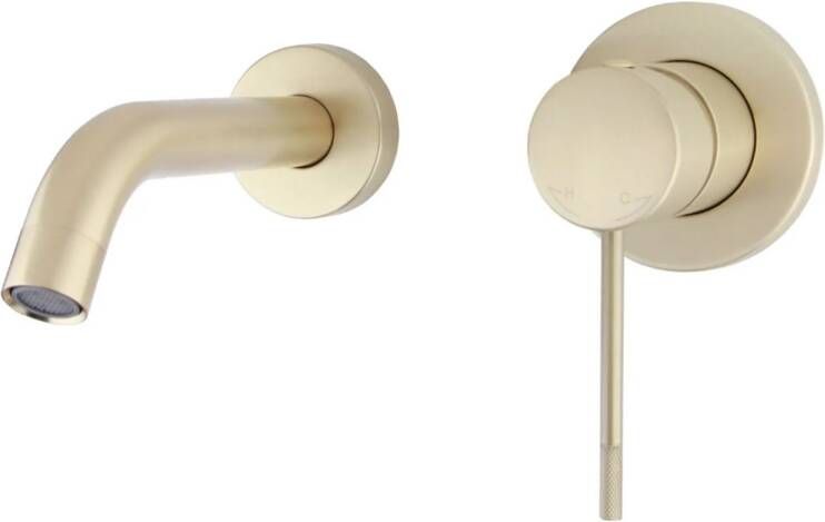 Best Design Exclusive Nancy Decorata inbouw wandmengkraan uitloop=20cm mat goud 4010540 - Foto 2