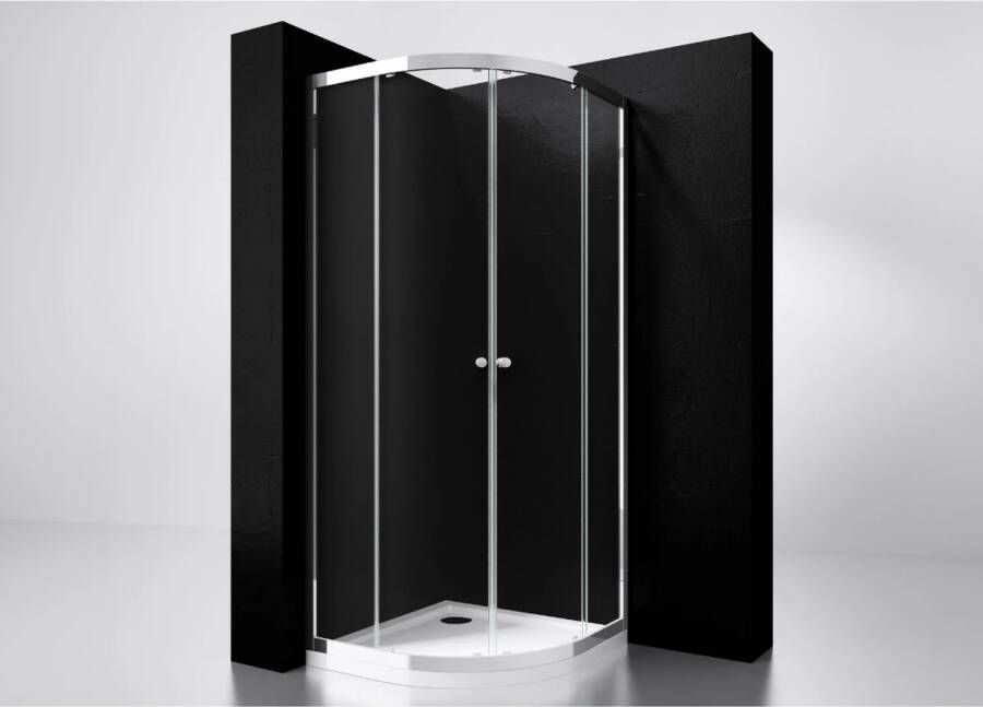 Best Design Best-Design "Project" 1 4 Ronde Douchecabine 100x100x190 cm Glas 5 mm Aluminium Profiel - Foto 2