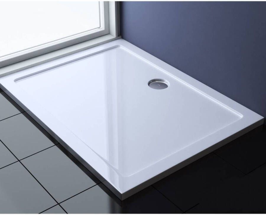 Best Design Dona lage rechthoekige douchebak 120x90x4cm Glans Wit