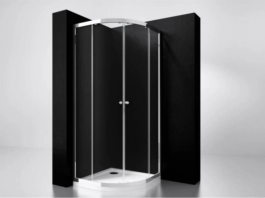Best Design Best-Design "Project" 1 4 Ronde Douchecabine 100x100x190 cm Glas 5 mm Aluminium Profiel - Foto 3