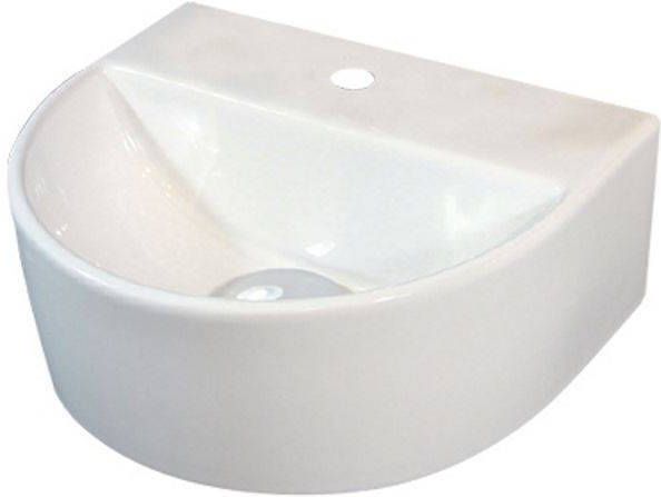 Douche Concurrent Fontein Moon Halfrond 30x25x11 5cm Keramiek Glans Wit