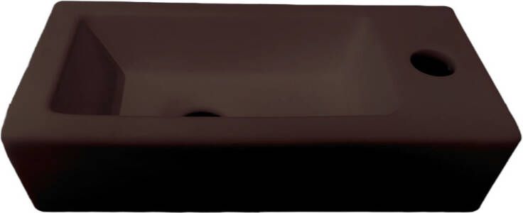 Best Design farnetta fontein rechts 37 x 18 x 9 cm mat-donkerbruin mat 4016670