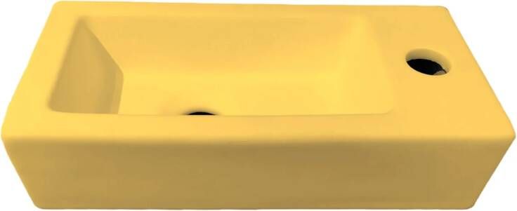 Best Design farnetta fontein rechts 37 x 18 x 9 cm mat-geel mat 4016820