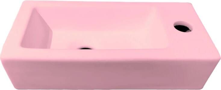 Best Design farnetta fontein rechts 37 x 18 x 9 cm mat-lichtroze mat 4016800