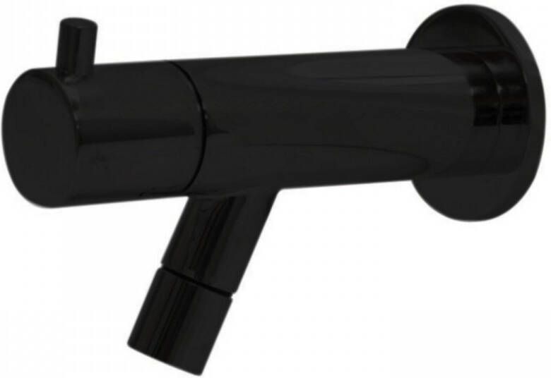 Douche Concurrent Toiletkraan Spador Nero Muur Inbouw Rond Mat Zwart