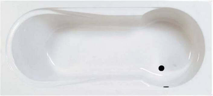 Ligbad Inbouw Bob Rechthoek 1 2 Persoons Duobad 80x180x42cm Acryl Badkuip Glans Wit