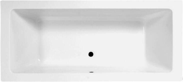 Douche Concurrent Ligbad Inbouw Lounge Rechthoek 1 2 Persoons Duobad 90x190x49cm Acryl Badkuip Glans Wit