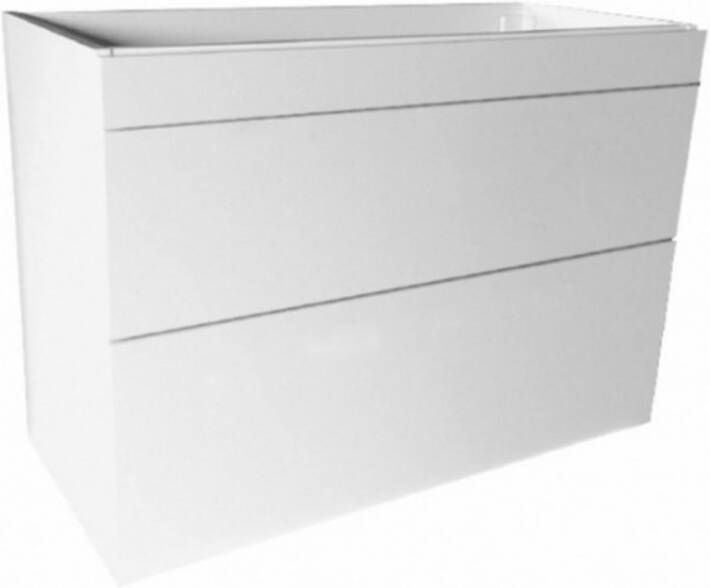 Best design Beauty greeploze badkamermeubel 80 cm glanzend wit
