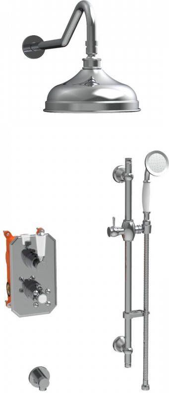 Best Design One Pack inbouw regendoucheset Nostalgisch Liberty Brighton Chroom 4010400 - Foto 2